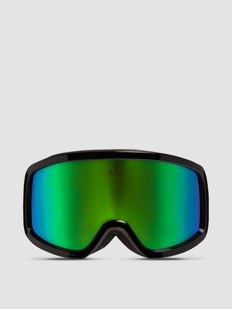 Terrabeam Ski Goggles Gender Neutral Shiny Black  &  Iridescent Aqua Green Moncler