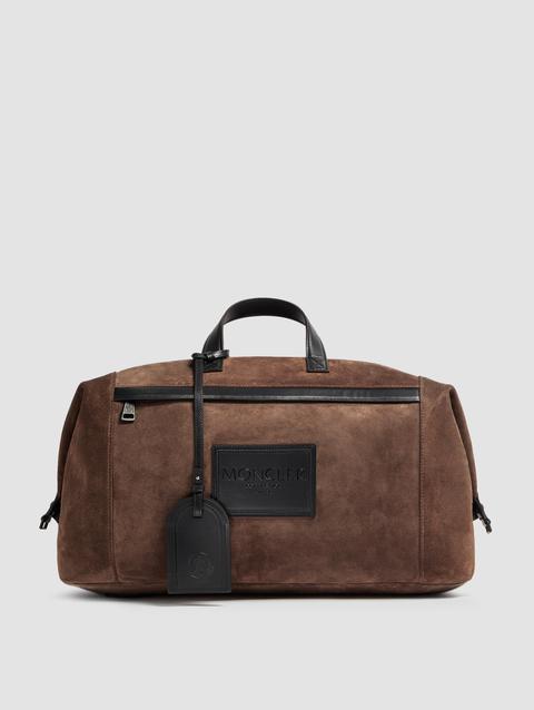 Alanah Suede Duffle Bag Men Brown Moncler