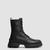 Hevea Leather Lace-Up Boots Women Black Moncler