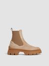 Hevea Chelsea Suede Boots Women Beige Moncler