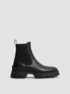 Hevea Chelsea Leather Boots Women Black Moncler