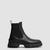 Hevea Chelsea Leather Boots Women Black Moncler