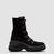 Resile Trek Water-Repellent Suede Lace-Up Boots Women Black Moncler