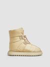 Gaia Pull Padded Ankle Boots Women Beige Moncler