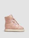 Gaia Pull Padded Ankle Boots Women Pink Moncler