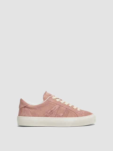 Monaco M Suede Sneakers Women Pink Moncler