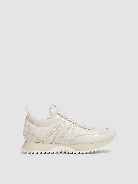 Pacey Leather Sneakers Women Milk White Moncler