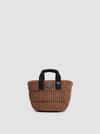 Caradoc Corduroy Mini Tote Bag Women Brown Moncler