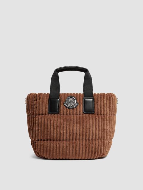 Caradoc Corduroy Mini Tote Bag Women Brown Moncler