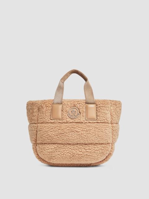 Caradoc Teddy Mini Tote Bag Women Beige Moncler