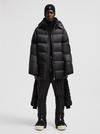 Moncler + Rick Owens Cyclopic Hooded Long Down Jacket Gender Neutral Black Moncler