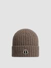 Moncler + Rick Owens Wool & Cashmere Beanie Gender Neutral Brown Moncler