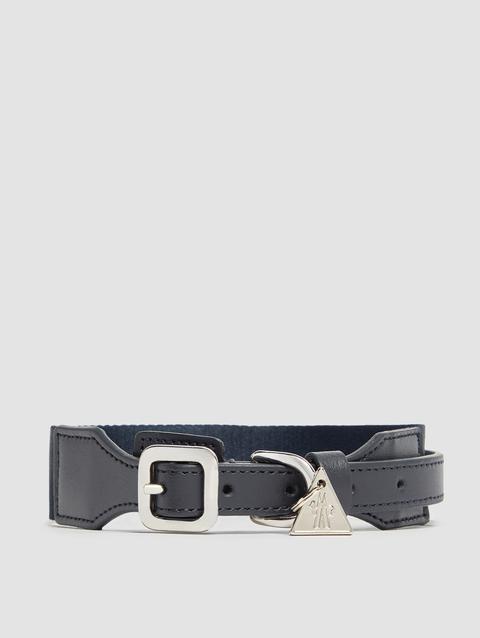 Logo Dog Collar Gender Neutral Dark Blue Moncler