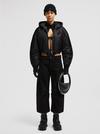 Moncler x Willow Smith Malek Hooded Short Down Jacket Women Black Moncler