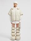 Moncler x Willow Smith Haissa 2-in-1 Short Down Jacket Women White Ivory Moncler