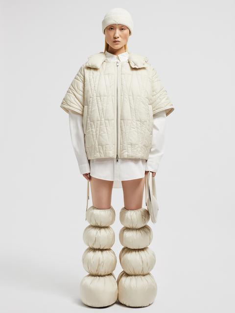 Moncler x Willow Smith Haissa 2-in-1 Short Down Jacket Women White Ivory Moncler