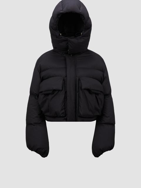 Moncler x Willow Smith Kar Hooded Short Down Jacket Women Black Moncler