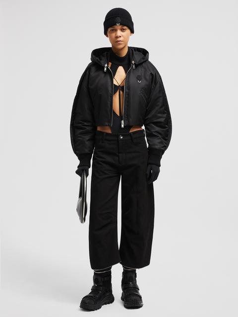 Moncler x Willow Smith 2-in-1 Cotton Pants Women Black Moncler