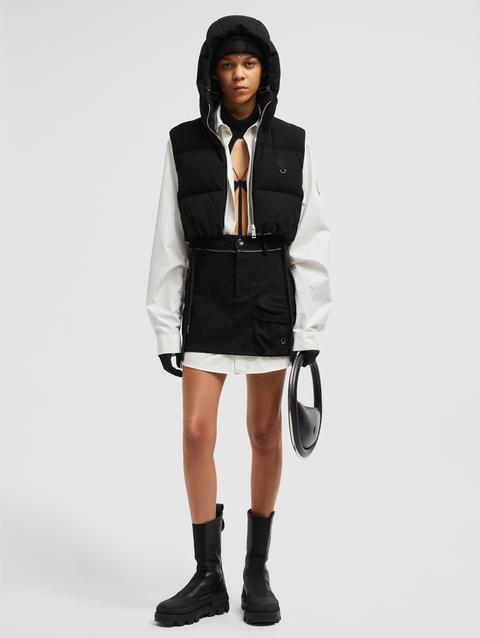 Moncler x Willow Smith Cotton Mini Skirt Women Black Moncler