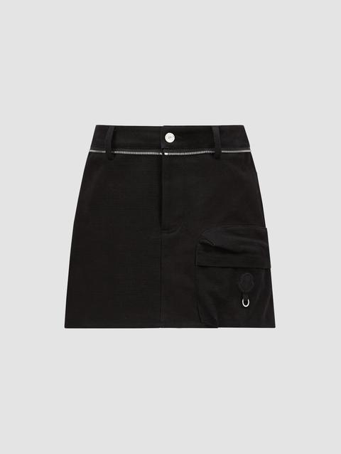 Moncler x Willow Smith Cotton Mini Skirt Women Black Moncler