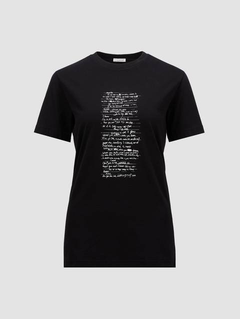 Moncler x Willow Smith Cotton T-Shirt Women Black Moncler