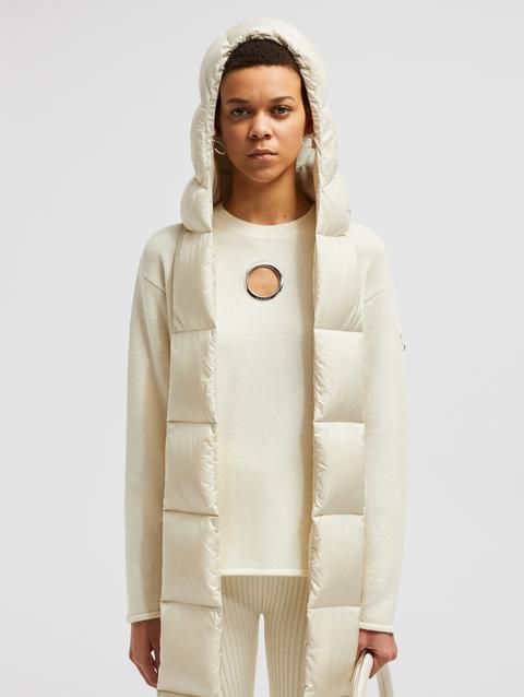 Moncler x Willow Smith Eyelet Wool & Cashmere Sweater Women White Ivory Moncler