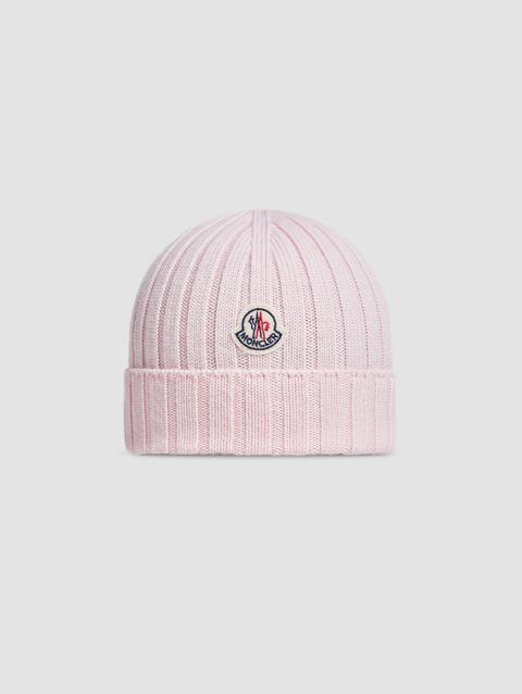 Wool Beanie Boy Light Pink Moncler