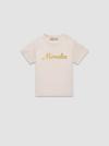 Logo Jersey T-Shirt Girl Light Pink Moncler