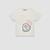 Logo Motif Cotton T-Shirt Girl White Moncler