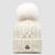 Wool & Cashmere Beanie with Pom Pom Women Optical White Moncler