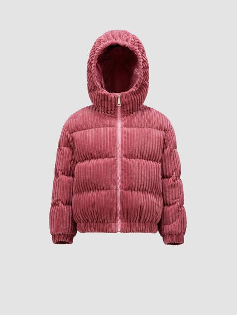 Arline Hooded Down Jacket Girl Red Moncler