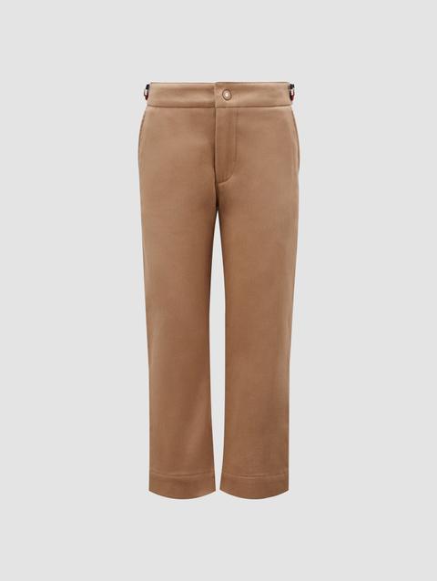 Cotton Gabardine Pants Boy Beige Moncler