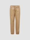 Cotton Gabardine Pants Boy Beige Moncler