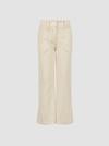 Corduroy Pants Girl White Ivory Moncler