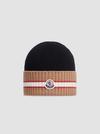 Wool Beanie Boy Black Moncler