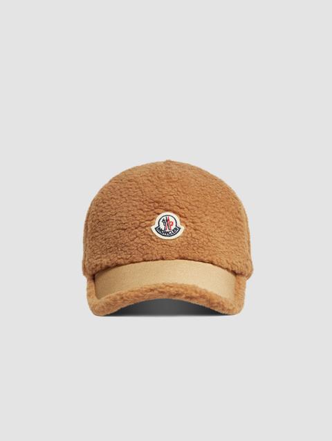 Cotton Baseball Cap Boy Beige Moncler