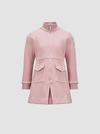 Cotton Piquet Polo Dress Girl Rose Pink Moncler