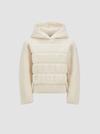 Wool Hoodie Girl White Moncler