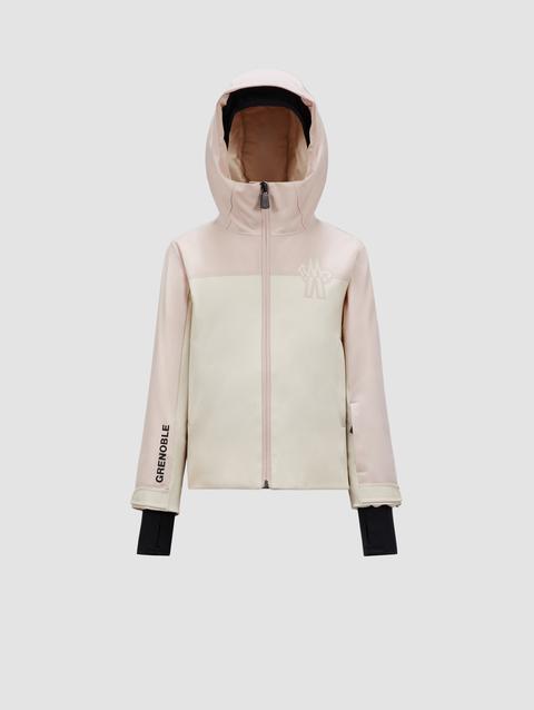 Bouvreuil Hooded Short Down Jacket Girl Light Beige Moncler