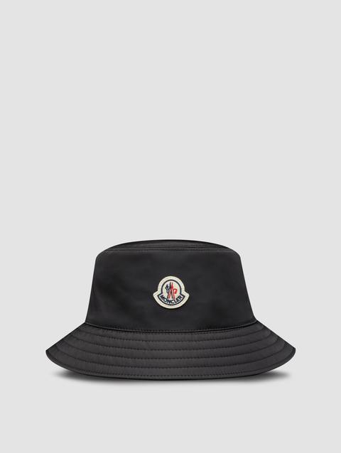 Water-Repellent Bucket Hat Men Black Moncler