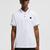 Logo Patch Cotton Polo Shirt Men Optical White Moncler