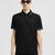 Logo Patch Cotton Polo Shirt Men Black Moncler