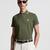 Logo Patch Cotton Polo Shirt Men Green Moncler