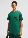 Cotton T-Shirt With Pocket Men Emerald Green Moncler