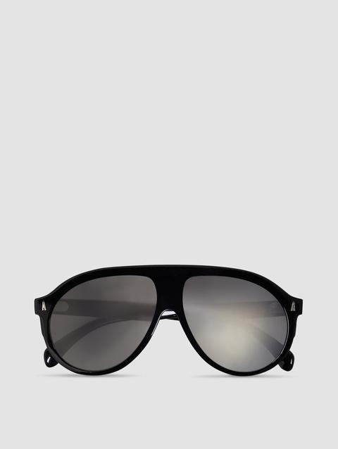 Fhaite Pilot Sunglasses Gender Neutral Shiny Black Moncler