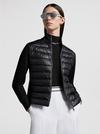 Padded Wool Zip-Up Cardigan Women Black Moncler