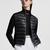 Padded Wool Zip-Up Cardigan Women Black Moncler