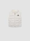 New Amaury Packable Down Vest Boy White Moncler