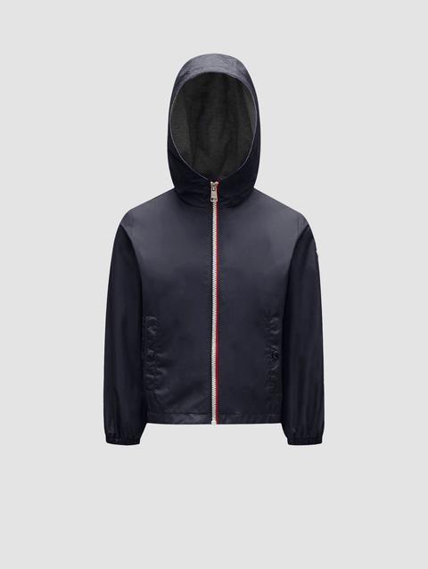 New Urville Hooded Rain Jacket Boy Blue Moncler