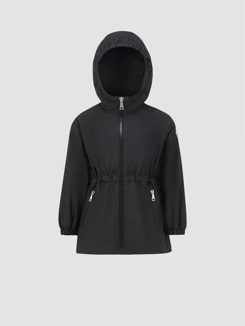 Wete Hooded Parka Girl Black Moncler